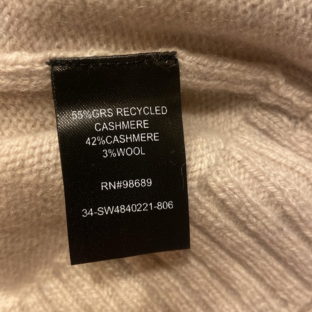 Todd Snyder Nomad Cashmere Crew Cardigan Sz Medium. NWT. Bisque is the color. - Picture 7 of 7